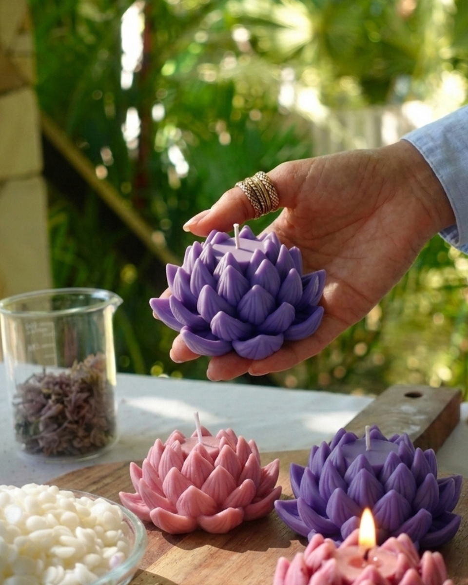 Lotus Candle